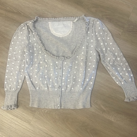 Guess Jeans cropped Cardigan. Size M - Picture 1 of 9